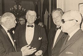 Bundeskanzler Willy Brandt, 1967 in seiner damaligen Funktion als Bundesminister des Auswärtigen und Vizekanzler
