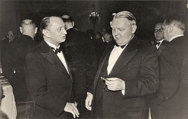 Ludwig Erhard, Bundeskanzler 1963-1966 und hier 1952 Bundesminister für Wirtschaft