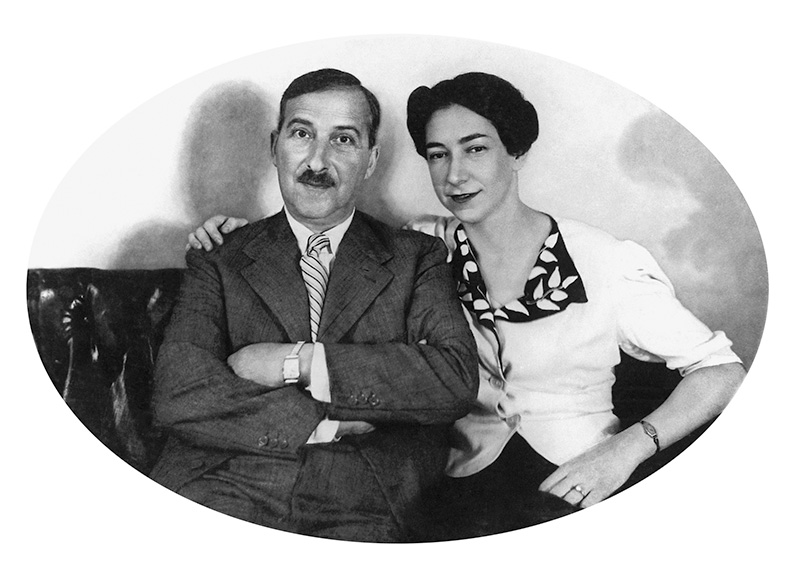 Stefan Zweig mit seiner zweiten Ehefrau Charlotte 1940