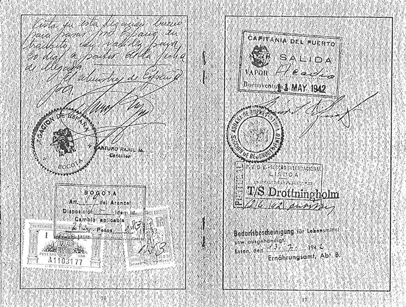 Pass des Vaters von Herrn Müller Leiendecker