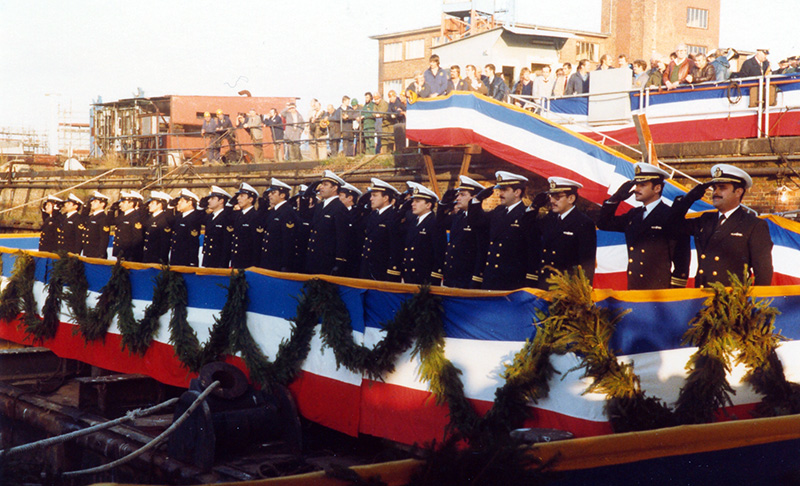Chilenische Marine-Offiziere 1983 in Kiel