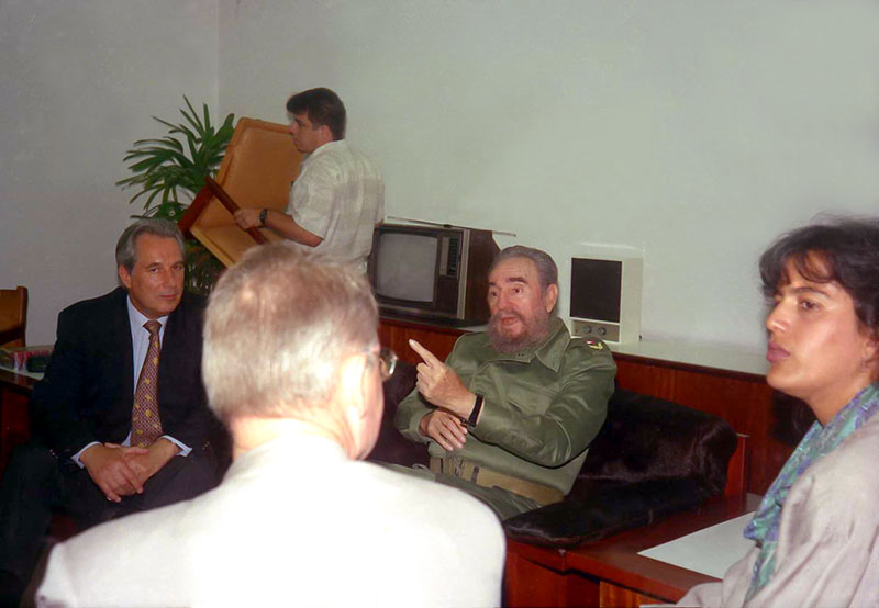 Peter Schirrmann und Fidel Castro in Havanna im Mai 1999.