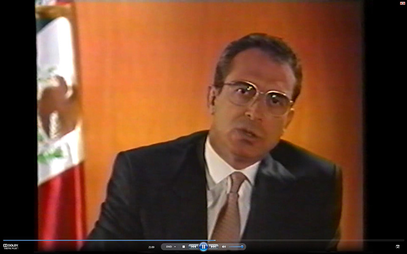 Politiker und Ökonom: Präsident Ernesto Zedillo Ponce de León (1994-2000).